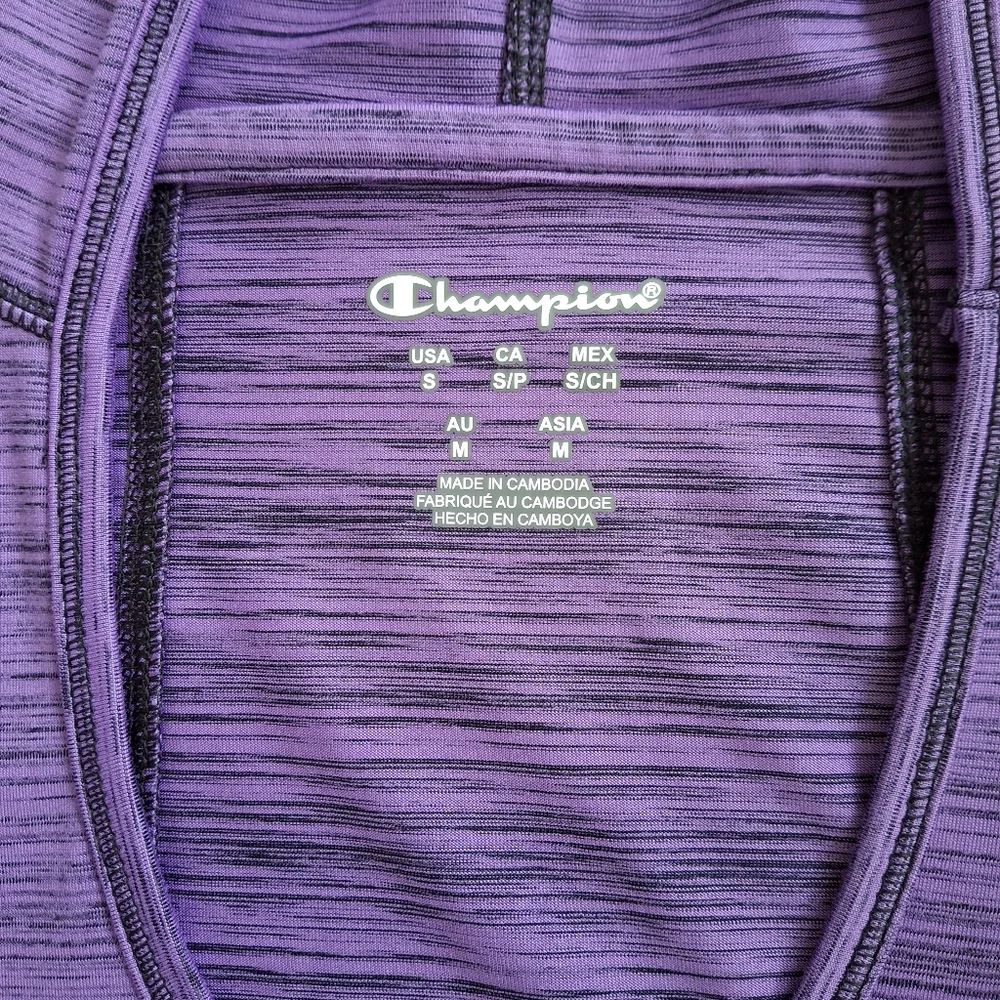 Champion Activewear Purple Hoodie Pullover Long Sleeve Athletic Top Size Small - Picture 4 of 7